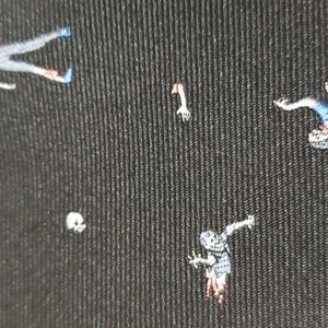 The Tie Bar Zombie Print Silk Tie